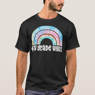 Camiseta Tie Dye Rainbow para 4º Grades