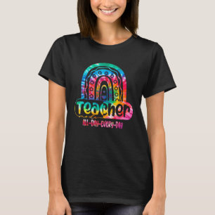 Camiseta Tie Dye Rainbow Teacher Mode (Professor de arco-ír