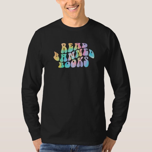 Camiseta Tie Dye Read Banned Books Reading Bookworm Librari (Frente)