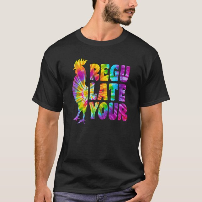 Camiseta Tie Dye Regule A Sua Feminista De Galinha Do Galo  (Frente)