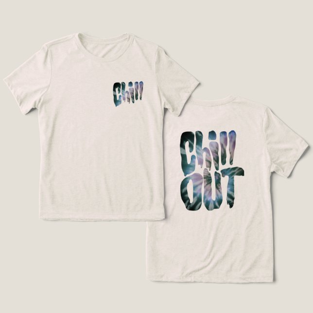 Camiseta Tie Dye Relax Text (Design Frente e Verso)