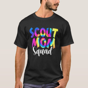 Camiseta Tie Dye Scout Mamãe Esquadrão De Volta Para O Prof