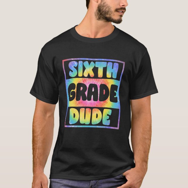 Camiseta Tie Dye Sexto Ano De Volta À Professora Gi (Frente)