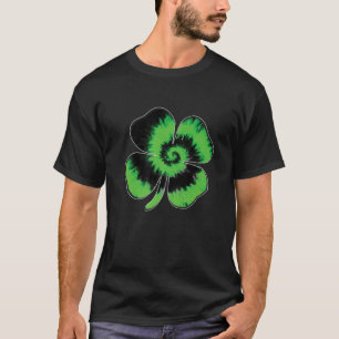 Camiseta Tie Dye Shamrock Lucky, Rua De Vestuário De Quatro