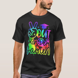 Camiseta Tie Dye Sinal de Paz Colorida Mão Fora do Jardim d