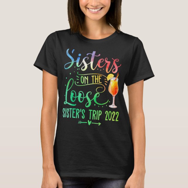 Camiseta Tie Dye Sisters no fim de semana da Irmã Perdida (Frente)
