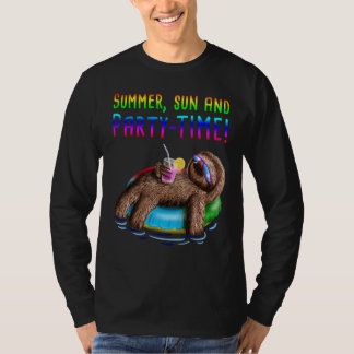Camiseta Tie Dye Sloth Summer Sun E Festa De Férias Sumário
