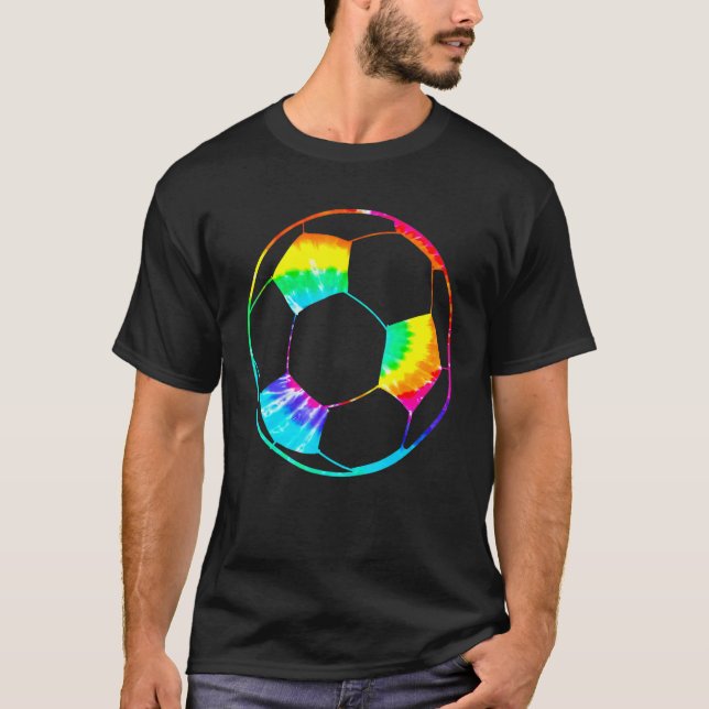 Camiseta Tie Dye Soccer Ball for All Sopradores Mulheres (Frente)