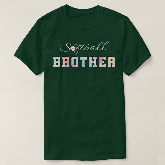 Camiseta Tie Dye Softball Brother Softball Sport (Frente do Design)