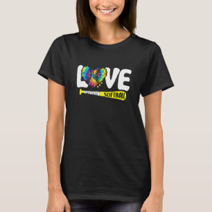 Camiseta Tie Dye Softball Graphic Love Dizendo Texto Para S