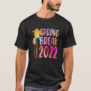 Camiseta Tie Dye Spring Break 2022 Família de Férias de Pra