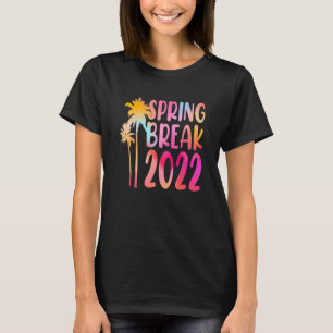 Camiseta Tie Dye Spring Break 2022 Família de Férias de Pra