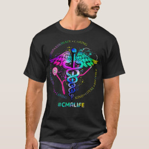 Camiseta Tie Dye Stethoscope CMA Life Nursing Apreciação