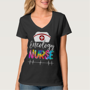 Camiseta Tie Dye Stethoscope Oncologia Enfermeira Dia Enfer
