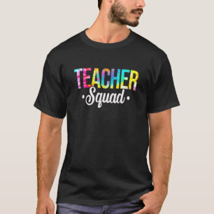 Camiseta Tie Dye Teacher Squad De Volta À Escola 2022 T