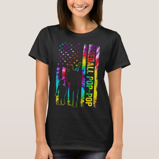 Camiseta Tie dye Tie Pop de Bandeira Americana (Frente)