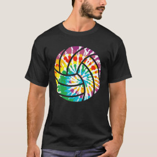 Camiseta Tie Dye Voleibol Engraçado Esporte Amadurece Mulhe