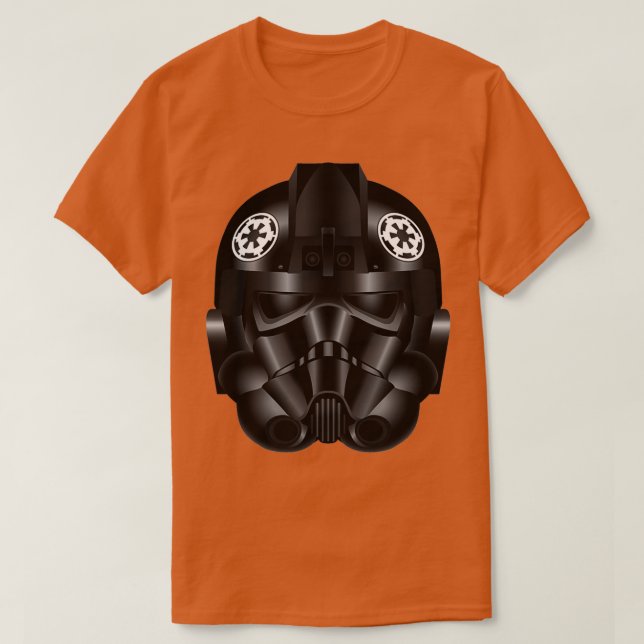 Camiseta TIE Fighter Pilot Helmet Icon  (Frente do Design)