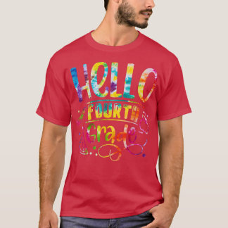 Camiseta Tie Morre Alô 4º Ano De Volta Ao Professor Kid