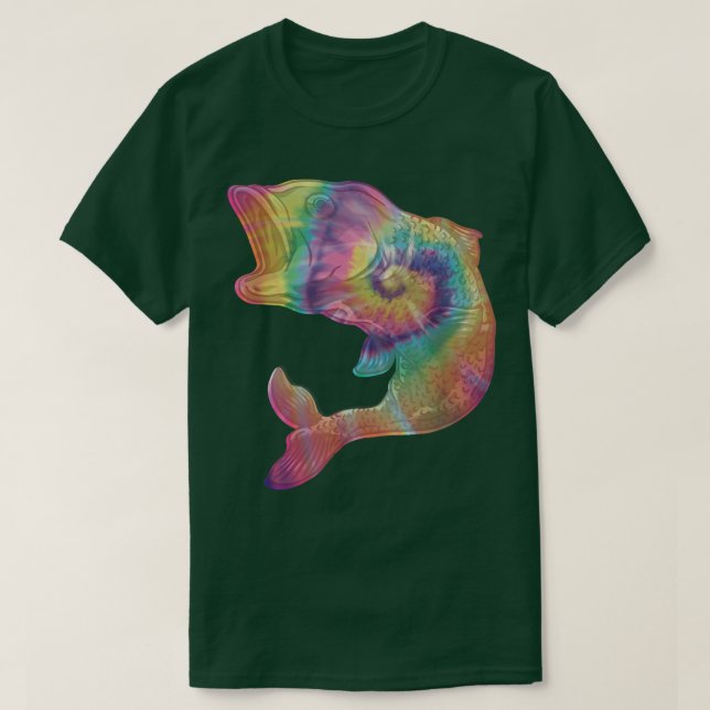 Camiseta TieDye Engraçado Phish Jam, Figurino Para O Pescad (Frente do Design)