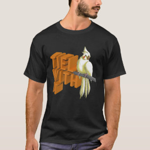 Camiseta Tiel Com Ele É Um Bir De Animais Engraçado De Cock