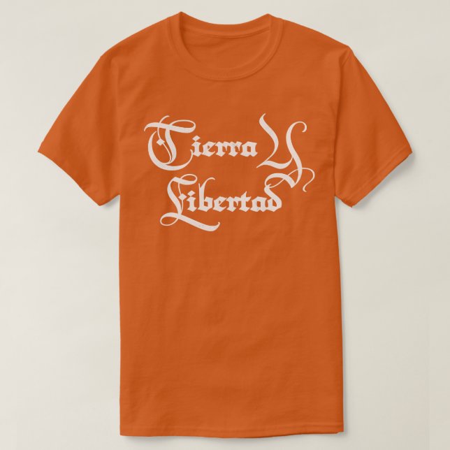 Camiseta Tierra Y Libertad 1 (Frente do Design)