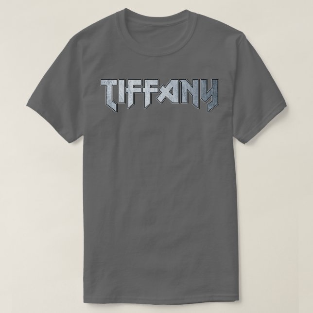Camiseta Tiffany de metal pesado (Frente do Design)