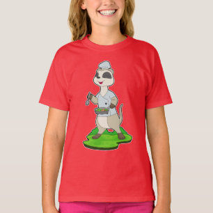 Camiseta Tigela de Chef Suricata Cozinheiro