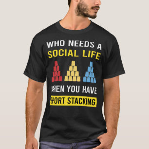 Camiseta Tigela de Empilhamento de Esporte Empilhamento Ráp