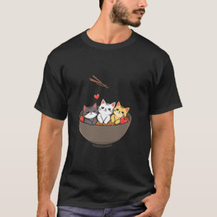 Camiseta Tigela de Gato Fofinho