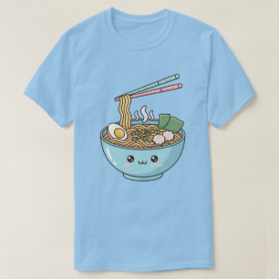 Camiseta Tigela de Ramen Kawaii