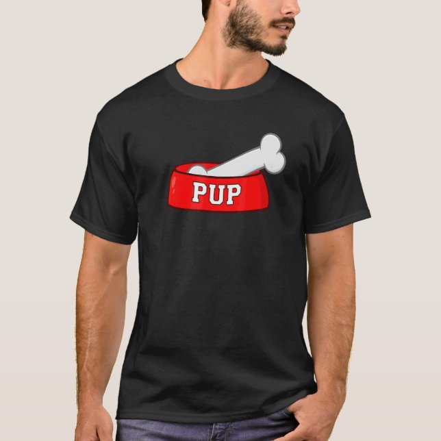Camiseta Tigela para Cachorro com Osso de Cachorro (Frente)