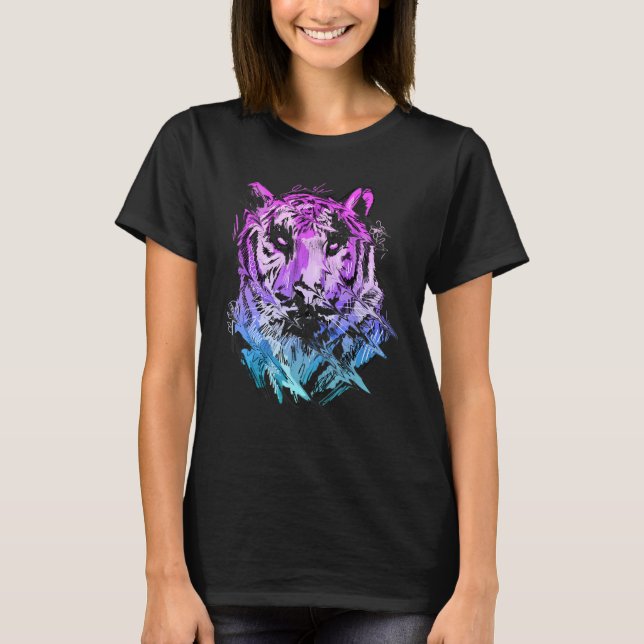 Camiseta Tiger Animal Art Animal Lovers_2 (Frente)