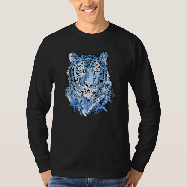 Camiseta Tiger Animal Art Animal Lovers Premium (Frente)