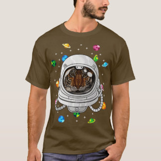 Camiseta Tiger Astronaut Animal Deep In Space Cosmic Univer