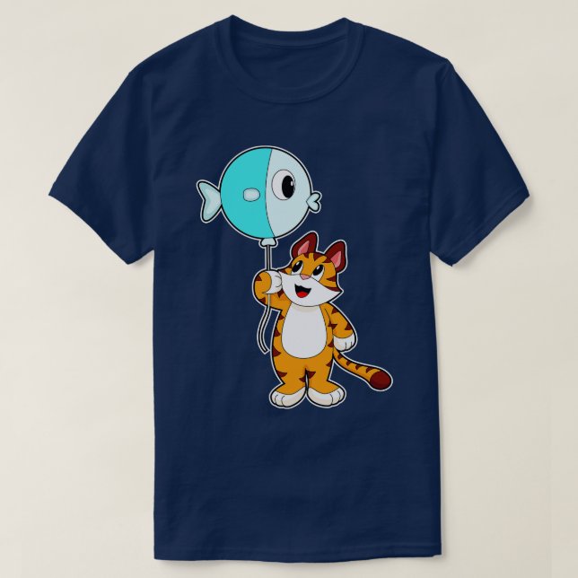 Camiseta Tiger Balloon Fish (Frente do Design)