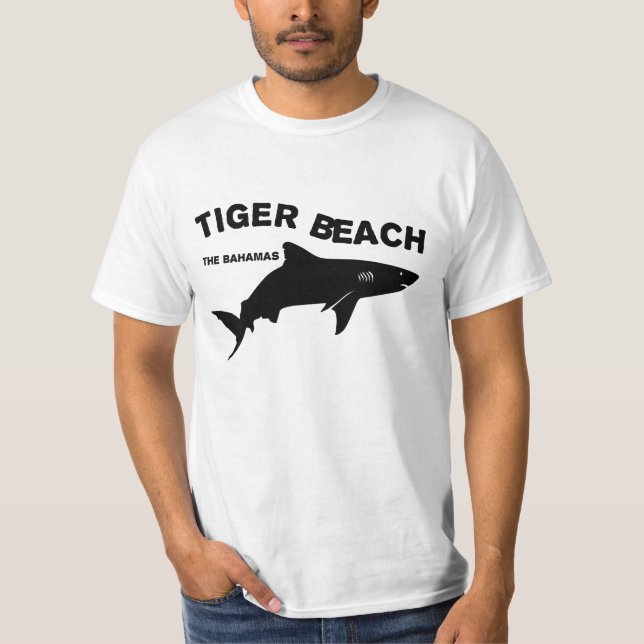 Camiseta Tiger Beach - Bahamas | Mergulho Com Tubarões (Frente)