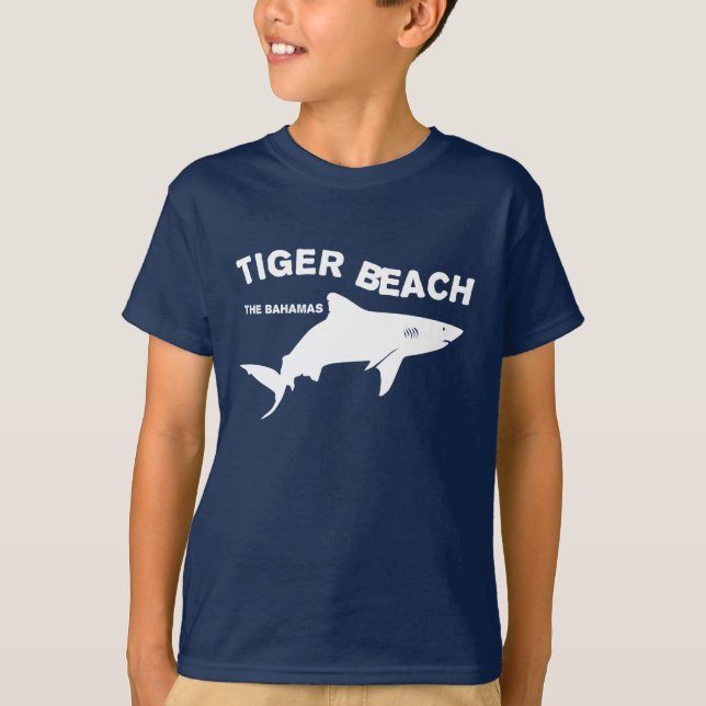 Camiseta Tiger Beach - Bahamas | Mergulho Com Tubarões (Frente)