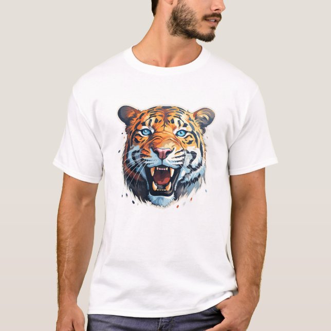 Camiseta Tiger Beast World Wildlife BeauDiscovery (Frente)