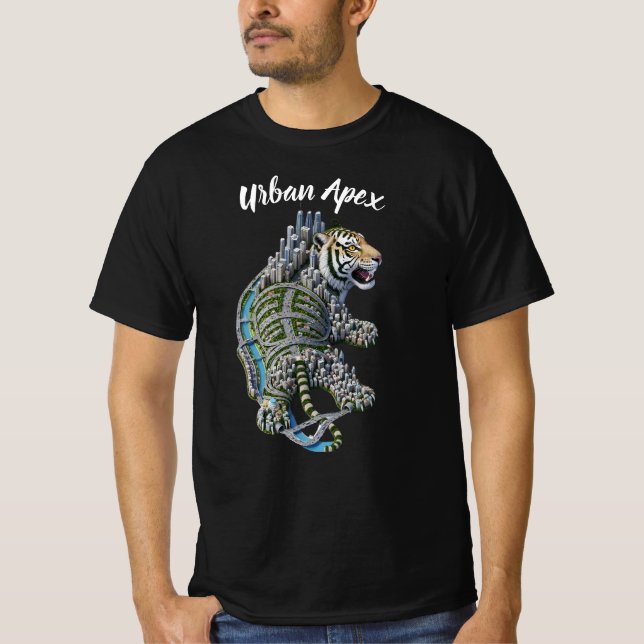 Camiseta  Tiger Cityscape Architectural Shirt (Frente)