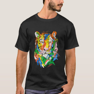Camiseta Tiger colourful animal art animal lovers tiger