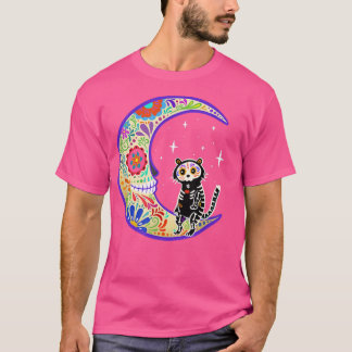 Camiseta Tiger Dia de Los Muertos Skeleton Sugar Skull T-Sh