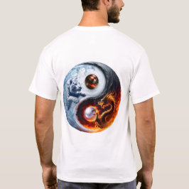 Camiseta Tiger e Dragon Yin e Yang