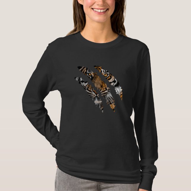 Camiseta Tiger Eye Safari Zoo Wildlife Animal Zookeeper Big (Frente)