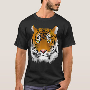 Camiseta Tiger Face Amante de os animais Engraçado Tigers Z
