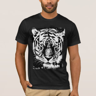 Camiseta Tiger Face Men's Bella+Canvas Short Sleeve Black