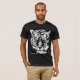 Camiseta Tiger Face Men's Bella+Canvas Short Sleeve Black (Frente Completa)