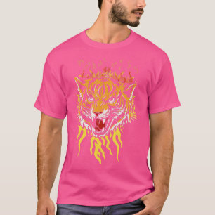 Camiseta Tiger Head Predator Selvagens Animais Selvagens Se