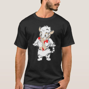 Camiseta Tiger Heart Arrow Dia de os namorados Zoo Animal W
