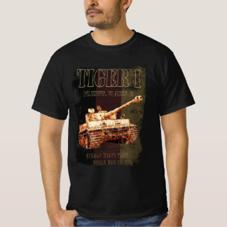 Camiseta Tiger I German Heavy Tank WII com bandeira alemã